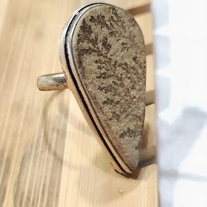 Elegant Textured Silver Ring